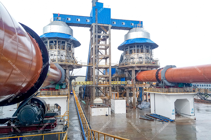 Lime rotary kiln/Известковая вращающаяся печь