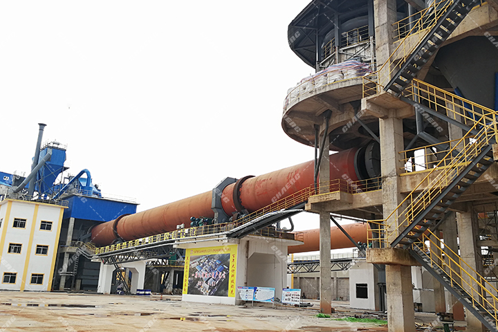 Lime rotary kiln/Известковая вращающаяся печь